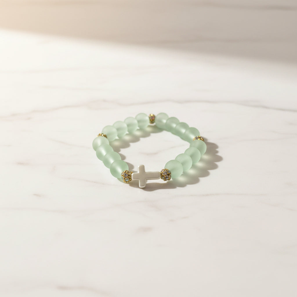 Mint Green Cross